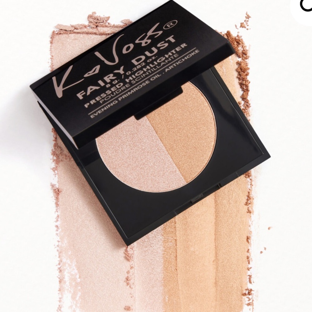 K Voss Fairy Dust Pressed Highlighter Duo Colors Moonlight and Starkissed